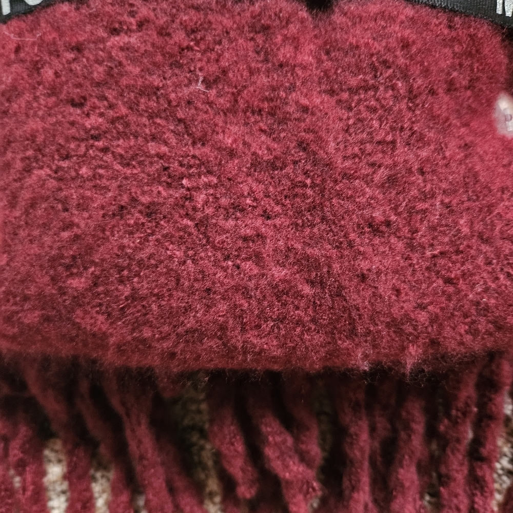 Madden NYC Burgundy Beanie and Scarf Set One Size - Picture 5 of 5